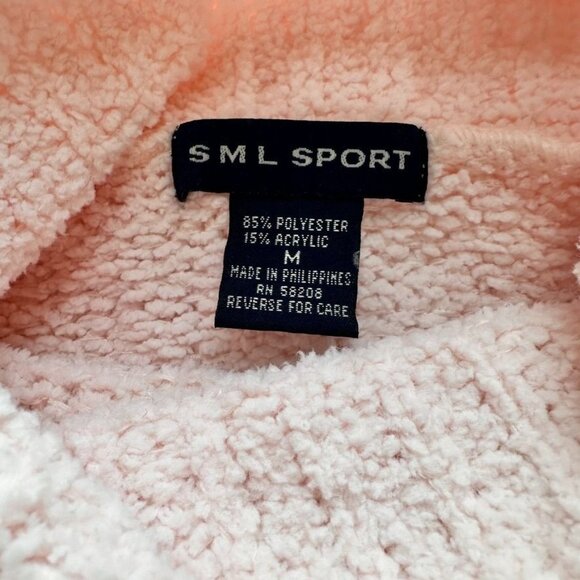 SML Sport Cozy Pink Women's Long Sleeve Oversized Pullover Sweater Size Medium - Picture 5 of 8